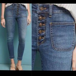 ANTHRO Pilcro High Rise Skinny Jeans 27